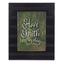 Faith Black Beaded 8 x 10 Framed Art Plaque - Holds 5x7 Photo