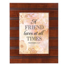 Friend Woodgrain Beaded 8 x 10 Framed Art Plaque - Holds 5x7 Photo
