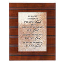 Moment Woodgrain Beaded 8 x 10 Framed Art Plaque - Holds 5x7 Photo