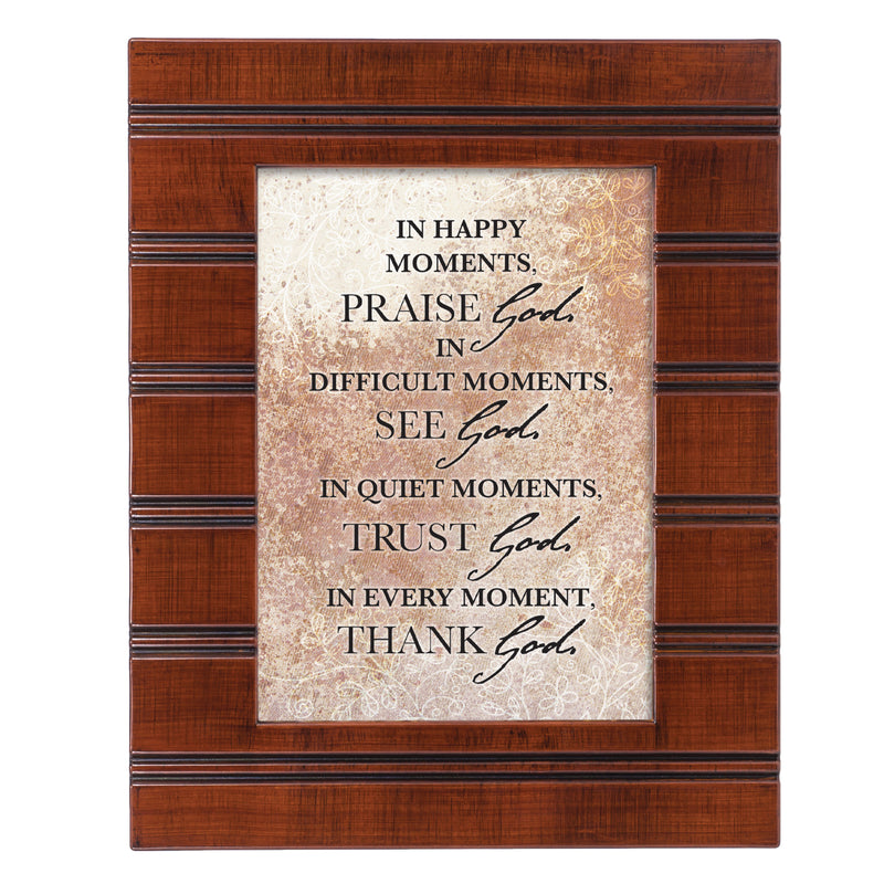 Moment Woodgrain Beaded 8 x 10 Framed Art Plaque - Holds 5x7 Photo