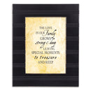 Family Black Beaded 8 x 10 Framed Art Plaque - Holds 5x7 Photo