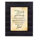 Simply Black Beaded 8 x 10 Framed Art Plaque - Holds 5x7 Photo