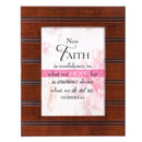 Faith Woodgrain Beaded 8 x 10 Framed Art Plaque - Holds 5x7 Photo
