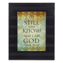 Be Still Black Beaded 8 x 10 Framed Art Plaque - Holds 5x7 Photo