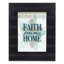 Faith Home Black Beaded 8 x 10 Framed Art Plaque - Holds 5x7 Photo