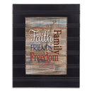 Freedom Black Beaded 8 x 10 Framed Art Plaque - Holds 5x7 Photo