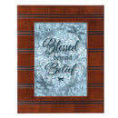 Blessed Woodgrain Beaded 8 x 10 Framed Art Plaque - Holds 5x7 Photo