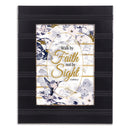 Faith Black Beaded 8 x 10 Framed Art Plaque - Holds 5x7 Photo