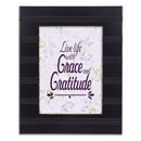 Gratitude Black Beaded 8 x 10 Framed Art Plaque - Holds 5x7 Photo
