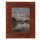 One Trusts Woodgrain Beaded 8 x 10 Framed Art Plaque - Holds 5x7 Photo