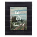 Traveled Black Beaded 8 x 10 Framed Art Plaque - Holds 5x7 Photo