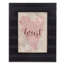 Heart Of Family Black 8 X 10 Wood Framed Wall Or Tabletop Art - Holds 5x7 Photo