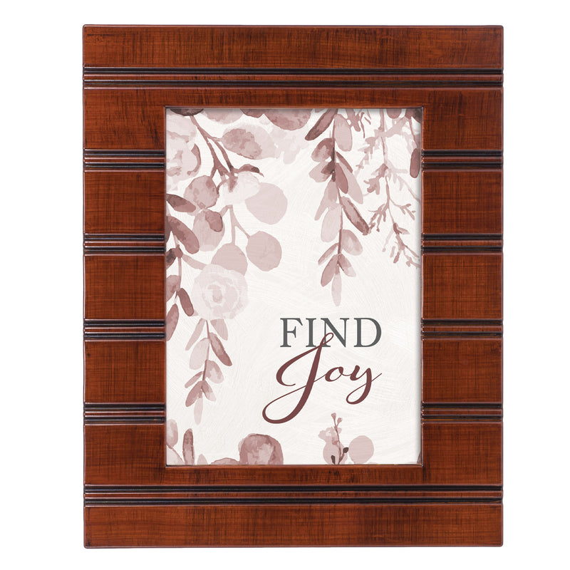 Find Joy Woodgrain 8x10 Inch  Framed Wall Or Tabletop Art - Holds 5x7 Photo