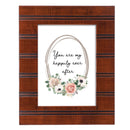 Happily  Woodgrain 8x10 Inch  Framed Wall Or Tabletop Art - Holds 5x7 Photo