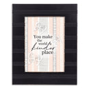 A Kinder Place Black 8x10 Inch  Framed Wall Or Tabletop Art - Holds 5x7 Photo