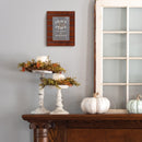 Frame hanging on wall in home