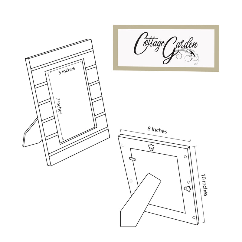 Illustration of frame with dimensions