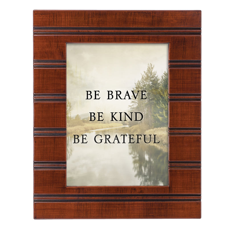 Be Brave Be Kind  8 X 10 Wood Framed Wall Or Tabletop Art - Holds 5x7 Photo