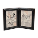 Hinged frame slightly folded