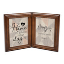 Hinged frame slightly folded