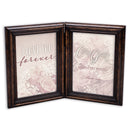 Hinged frame slightly folded