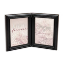 Hinged frame slightly folded