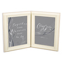 Hinged frame slightly folded