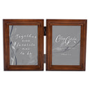 Our Favorite Place To Be   Wood Double Tabletop Photo Frame- Holds two 5x7 Photos