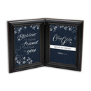 Hinged frame slightly folded