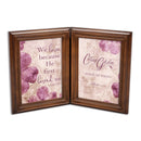 Hinged frame slightly folded