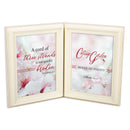 Hinged frame slightly folded