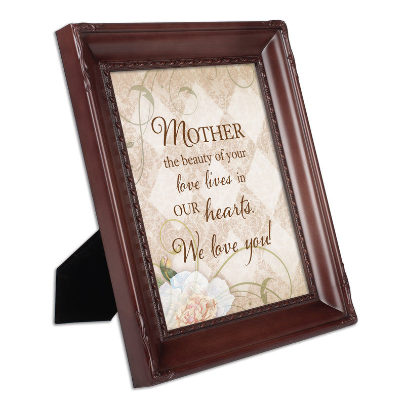 Mother Your Love Mahogany Rope 8 x 10 Photo Frame