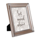 Set Your Mind on Things Above Silver Rope 8 x 10 Photo Frame