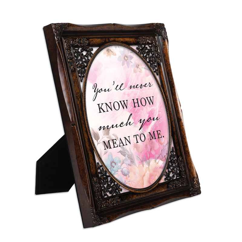 You Mean So Much to Me Burlwood 8 x 10 Photo Frame