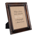 I Love My Home Burlwood Rope 8 x 10 Photo Frame