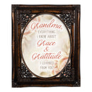 Grandma Grace And Graditude Amber 8 x 10 Floral Cutout Wall And Tabletop Photo Frame