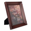 You Light Up My Life Mahogony 8 x 10 Rope Frame