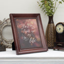 You Light Up My Life Mahogony 8 x 10 Rope Frame