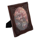 You Light Up My Life Mahogony 8 x 10 Photo Frame
