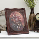 You Light Up My Life Mahogony 8 x 10 Photo Frame