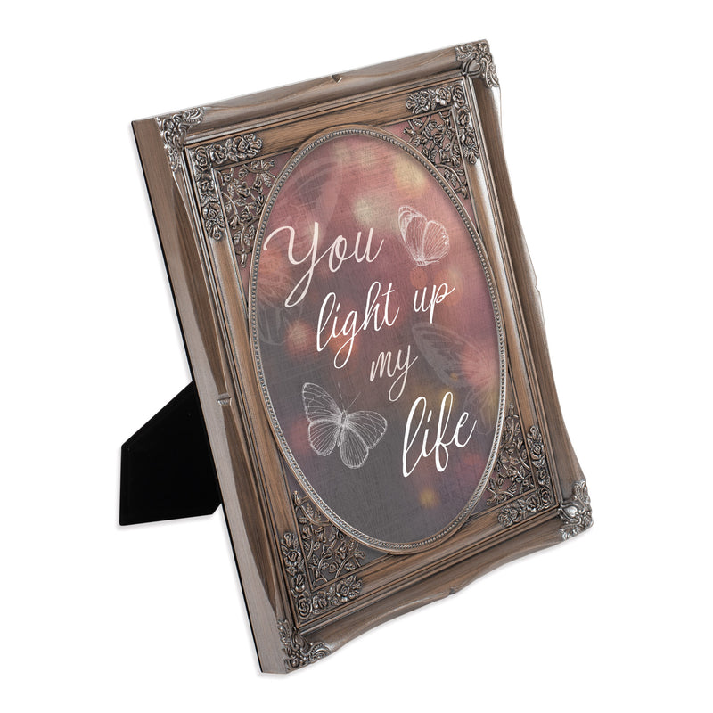 You Light Up My Life Silver 8 x 10 Photo Frame