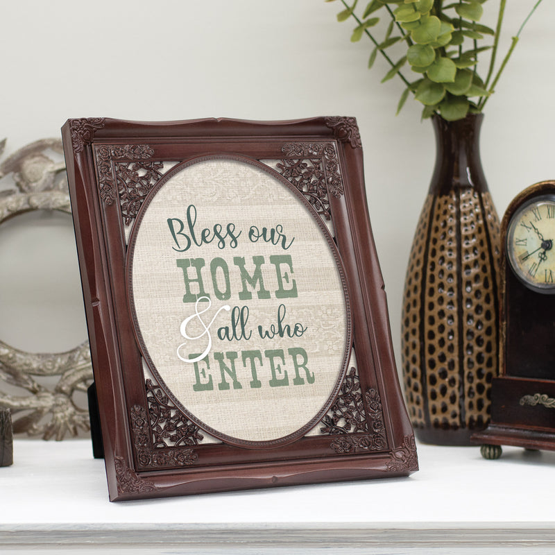 Bless Our Home Mahogony 8 x 10 Photo Frame