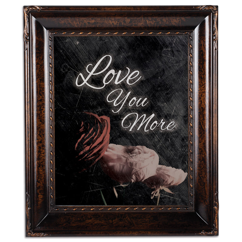 Love You More Amber 8 x 10 Rope Trim Wall And Tabletop Photo Photo Frame