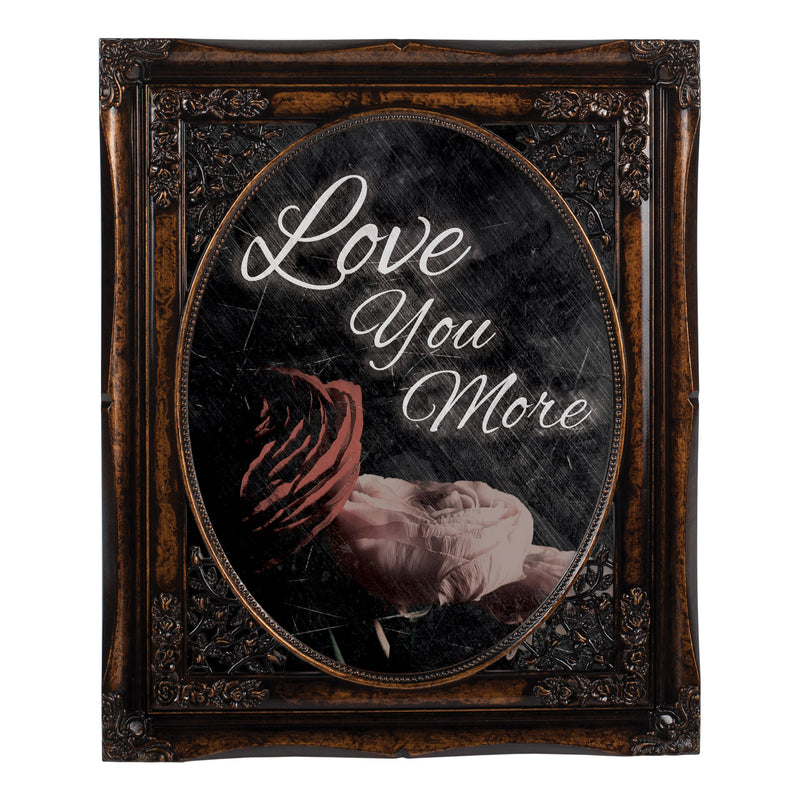 Love You More Amber 8 x 10 Floral Cutout Wall And Tabletop Photo Frame
