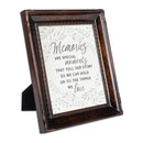Memories are Special Moments Burlwood Rope 8 x 10 Photo Frame