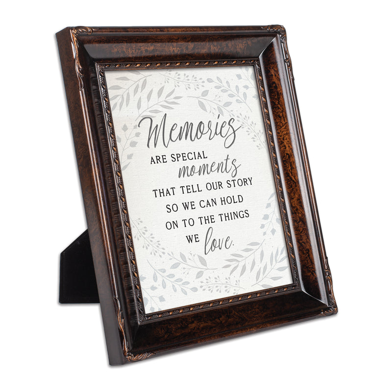 Memories are Special Moments Burlwood Rope 8 x 10 Photo Frame