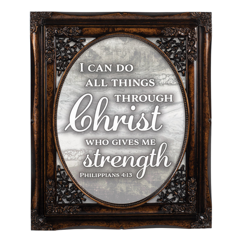 I Can Do All Things Oval Amber 8 x 10  Oval Photo Frame