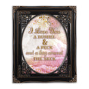 Bushel And A Peck Solid Black 8 x 10  Oval Photo Frame