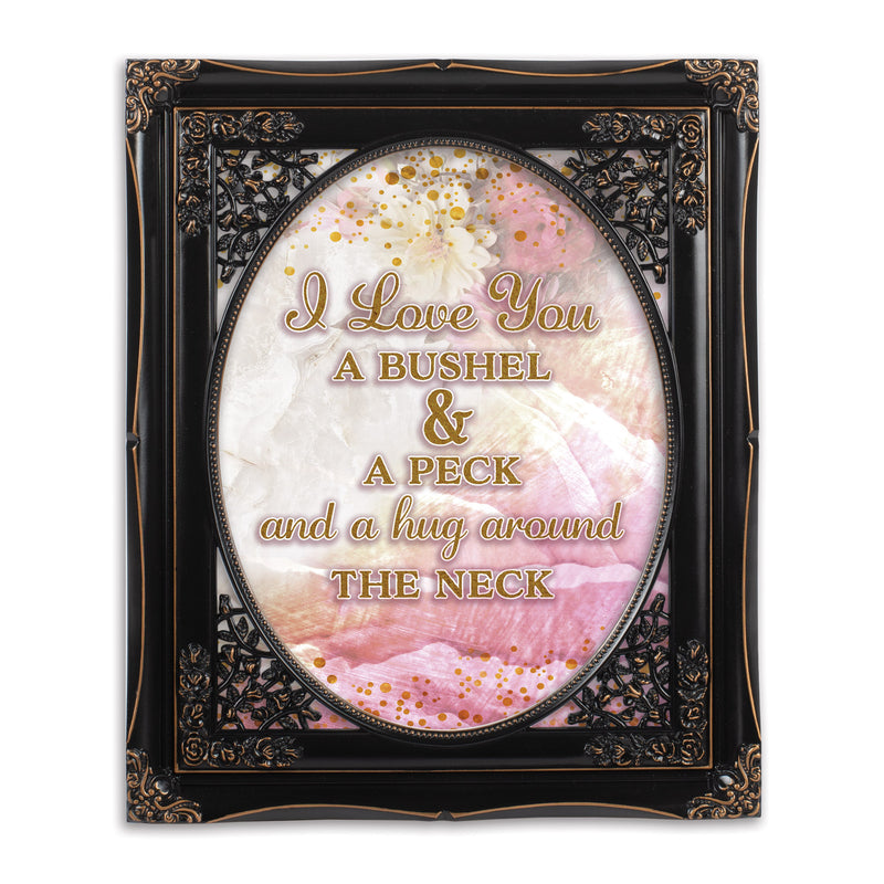 Bushel And A Peck Solid Black 8 x 10  Oval Photo Frame