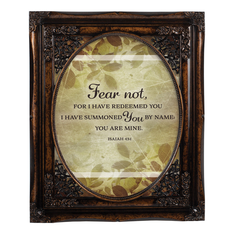 I Have Redeemed You Oval Amber 8 x 10  Oval Photo Frame